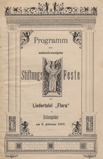 FLORA_Liedertafel_Programm_1887